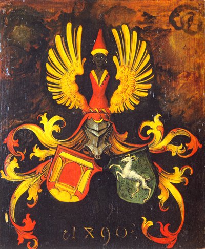 Escudo de armas matrimonial de las familias Dürer y Holper de Albrecht Dürer